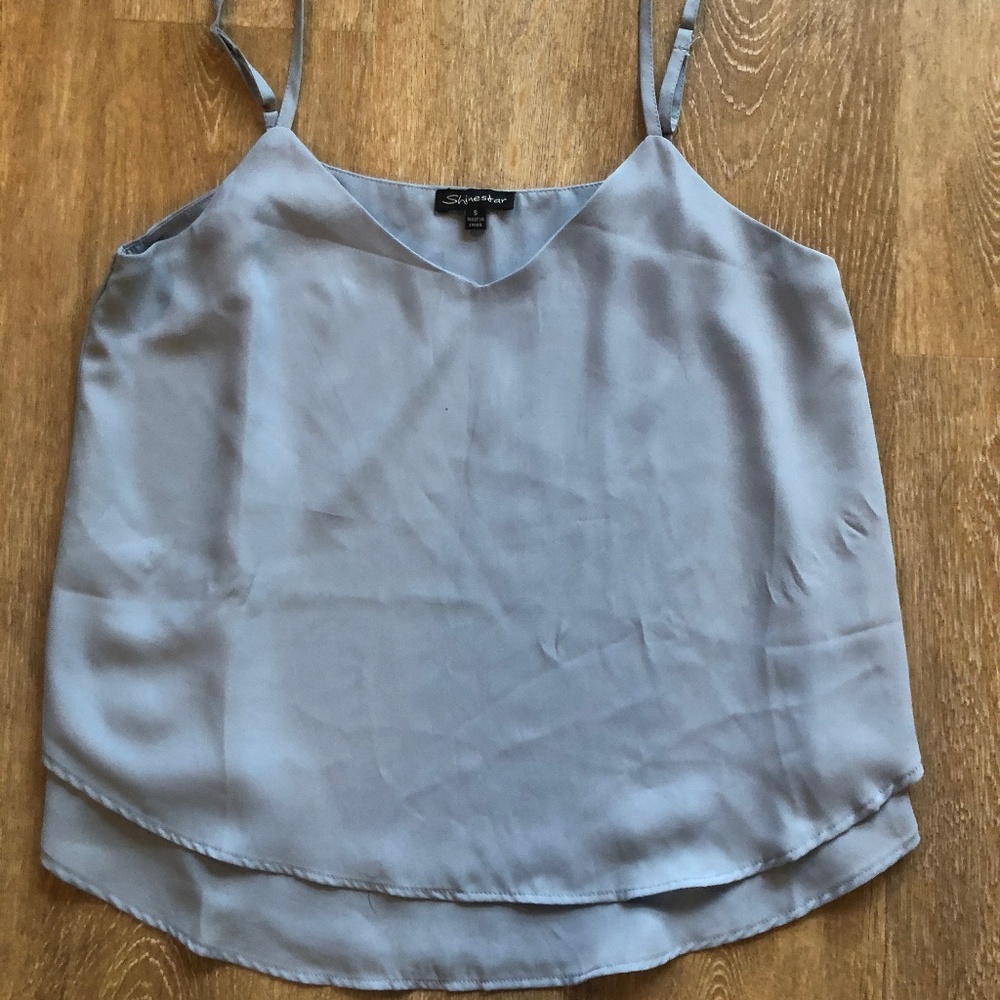 Blue Strappy Blouse